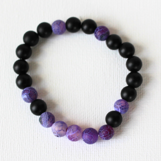 Purple Beaded Bracelet