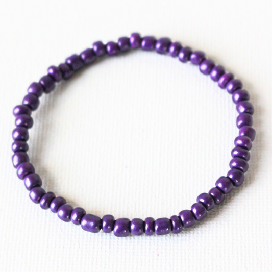 Purple Beaded Bracelet